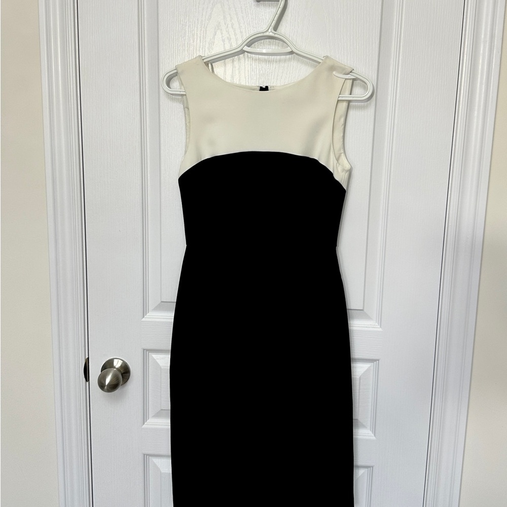 Zara - Size S - Black and White Midi Dress